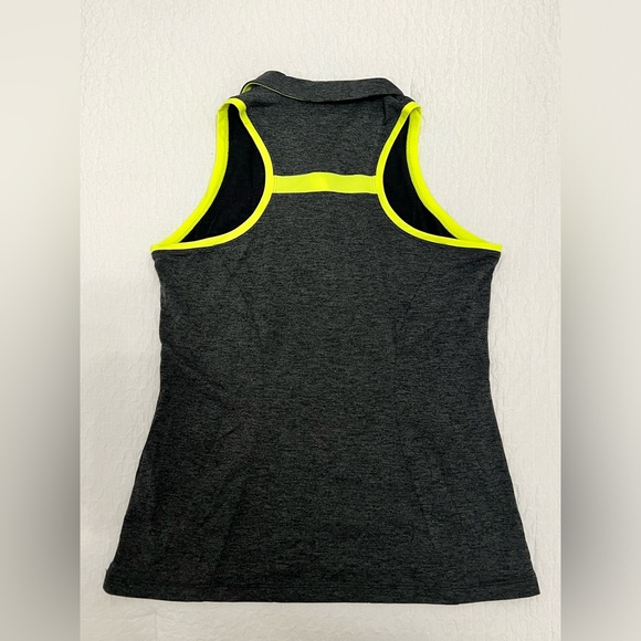 Nike Women’s Golf Polo – Gray with Lime Green Detail (Size L) - Picture 3 of 7